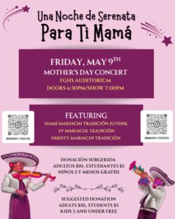 pink background with concert details